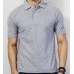 MEN GREY PLAIN POLO T-SHIRT